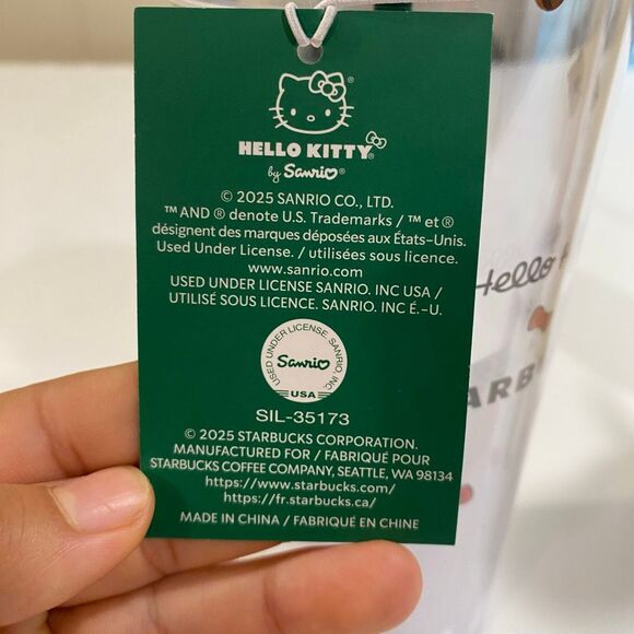 Hello Kitty x Starbucks 24oz Green Lid Tumbler Cup | Limited Edition Collab | Ne - Picture 4 of 6